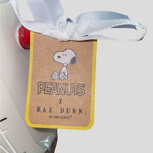 NWT PEANUTS RAE DUNN SNOOPY HAPPINESS IS HOME MUG WITH DOG HOUSE TOPPER - Picture 6 of 6